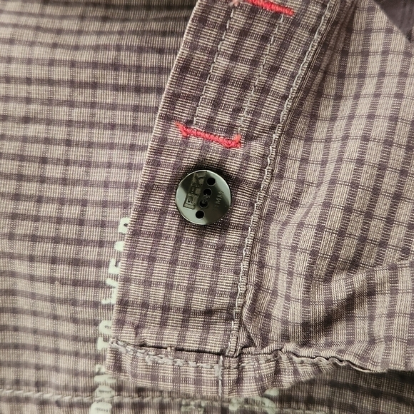 3/$20 ProjekRaw Gray Plaid Design Button-Up Shirt - Picture 11 of 12